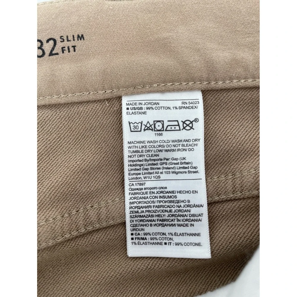 Banana Republic Traveler Pants Mens 38x31*Tan Slim Fit 5-Pocket Flat Front